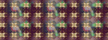 Güzel kumaş deseni. Raster Illustrasyon 'da moda olmayan çiçek deseni. Düz Çiçek Elementleri Tasarımı. Renkli Yaz Temalı Kusursuz Arkaplan.