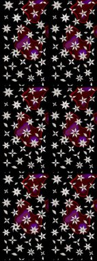 Raster. Sabıka fotoğraflarında, bebek kıyafetlerinde, duvar kâğıtlarında, paket kutularında falan kullanılabilir. Zarif, parlak ve eskiz siyah çiçek deseni tasarımı.