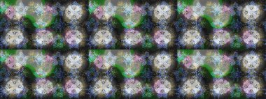 Kar tanesi rengarenk desen. Raster illüstrasyonu. Raster kar taneleri arka planda. Soyut kar taneleri arkaplanda izole edilmiş düz dizayn. Kar taneleri deseni.