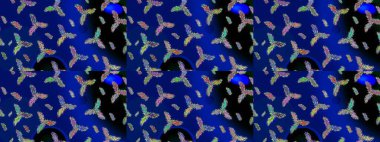 Raster tasarımı. Meteoroloji buz koleksiyonu. Xmas Frost kar taneleri izole edilmiş siluet sembolü. Kış mavisi, siyah ve yeşil noel. Kar bembeyaz kristal element. Kar Tanesi raster arkaplanı.