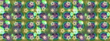 Renkli arka planda izole kar taneleri. Yüzey için tekrarlanan doku, ambalaj kağıdı, yeşil, nötr ve mavi renkler. Kış kar tanesi, raster arka plan. Raster illüstrasyonu.