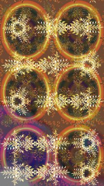 Renkli elementlerle Raster ilginç desen.