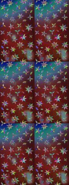 Küçük çaplı çiçeklerdeki basit şirin desenler. Tekstil veya kitap kapakları, imalat, duvar kağıtları, baskı, hediye paketi ve yapıştırma kitabı için çiçek eskizi geçmişi. Raster illüstrasyonu.