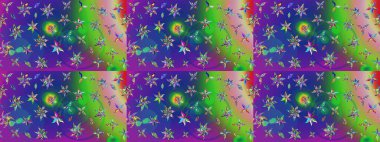 Sevgililer günü ve tebrik kartı konsepti için şık bir davetiye. Üst manzara, yumuşak stil. Yeşil ve mavi renkte manzaralı çiçek deseni. Çiçek kompozisyonu, el boyası, hassas şablon..