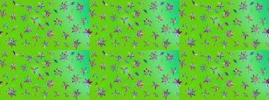 Anti-stres için soyut örnek sayfası. Raster illüstrasyonu. Yeşil ve mavi renklerde.