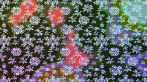 Raster illüstrasyonundaki çiçek desenli çizim. Gri renkli çiçekler.