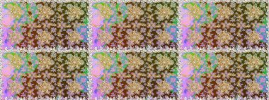 Tarafsız ve kahverengi renklerde altın desenli altın elementler. Raster altın pürüzsüz desen. Düz elle çizilmiş klasik koleksiyon. Arkaplan, kumaş, altın duvar kağıdı.