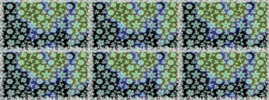 Çiçekli güzel suluboya desen. Tarafsız ve yeşil renklerde. Raster illüstrasyonu.