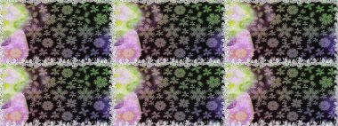 Rasterleştirme Trendy kumaş deseni. Şirin çiçekler. Kesintisiz çizgi deseni.