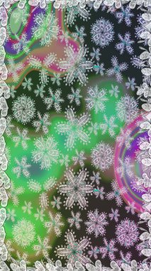 Düz Çiçek Elementleri Tasarımı. Sevimli çiçek raster deseni. Renkli Bahar Temalı Kusursuz Arkaplan. Gri ve yeşil renkte çiçekler.