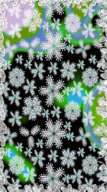 Sevimli çiçeklerle, desenli, siyah ve nötr renklerle renksiz desenler. Tekstil için dikişsiz suluboya desen. El çizimi çiçek pürüzsüz desen (taş)).