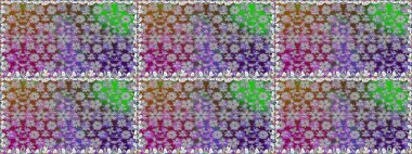 Raster illüstrasyonunda kusursuz çiçek deseni. Renkli Bahar Temalı Kusursuz Arkaplan. Düz Çiçek Elementleri Tasarımı. Güzel kumaş deseni.