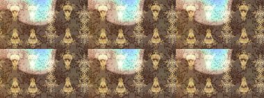 Renkler. Noel ve yeni yıl moda baskıları için tatil tasarımı. Kar tanelerinin soyut arkaplanı olan şirin bir Noel arkaplanı. Kahverengi, bej ve nötr kar taneleri. Raster illüstrasyonu.