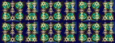 Noel süsleri ve Noel süsleri. Raster Noel soyut renkli arkaplan ve düşen kar tanesi.