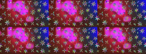 Renkli Yaz Temalı eskiz kalıbı. Düz Çiçek Elementleri Tasarımı. Güzel kumaş deseni. Raster illüstrasyonunda çiçek deseni çizimi.