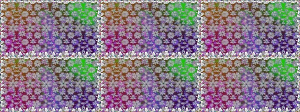 Raster illüstrasyonunda kusursuz çiçek deseni. Renkli Bahar Temalı Kusursuz Arkaplan. Düz Çiçek Elementleri Tasarımı. Güzel kumaş deseni.