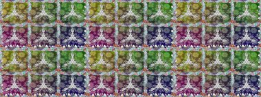 Egzotik çiçekler, botanik, yeşil renklerdeki parlak klasik doğa. Klasik tropikal doğal elementlerin suluboya seti. Raster illüstrasyonu.