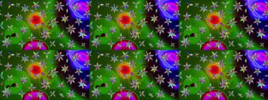 Yeşil ve mavi renklerde. Çiçek. Taslak dekoratif arka plan, çiçek mandala. Raster illüstrasyonu.