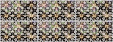 Sorunsuz çiçek deseni kaydırma kağıt, davet, el ilanı, afiş veya Web sitesi Web sitesi arka plan duvar kağıdı için kullanılabilir. Elle çizilmiş Raster resim. Parlak unsurları.