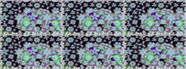 Kusursuz bir arka plan modeli. Tarafsız ve siyaha çiçekler. Suluboya, elle çizilmiş. Raster stoku.