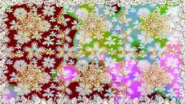 Kusursuz altın desen. Raster altın çiçek süsü brokar kumaş ve cam desenli. Tarafsız ve altın elementli bej renkler. Çiçek desenli altın metal..