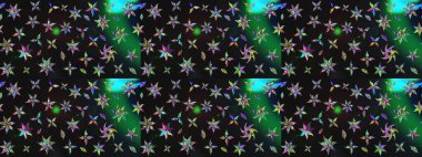 Gri ve yeşil renkli çiçekler. Düz Çiçek Elementleri Tasarımı. Güzel çiçek deseni. Renkli Bahar Teması çizim şablonu.