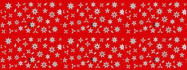 Şirin çiçekler. Raster Moda kumaş deseni. Çizgi çizimi deseni.