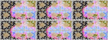 Damask pürüzsüz yineleme kalıbı. Antika altın tekrarlanabilir duvar kağıdı. Gri renklerdeki altın element. Barok tarzında altın çiçekli süs..