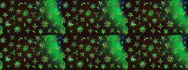 Raster çiçek izi. Çiçek grisi ve yeşil çizim deseni. Klasik taslak çizimi.