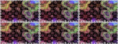 Çiçekler, yapraklar, dekoratif elementler, sıçramalar, lekeler, el çizimleri çizimleri ve Doodle çizimleri, grafik raster çizimleri.