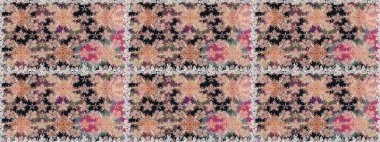 Küçük çiçekteki sevimli çiçek deseni. Tarafsız renklerde çiçekler.