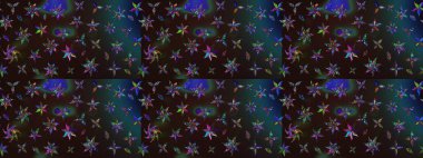 Raster illüstrasyonu. Küçük çiçekli şirin bir desen. Çiçek ve yapraklı çiçek deseni.