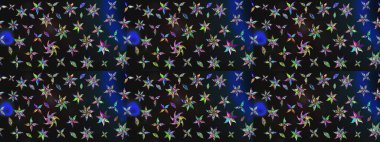 Süslü kumaş deseni. Raster deseni. Çiçekli çiçek deseni, suluboya..