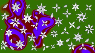 Güzel kumaş deseni. Küçük bir çiçekte eskiz deseni. Raster illüstrasyonu. Güzel çiçek arkaplanı..