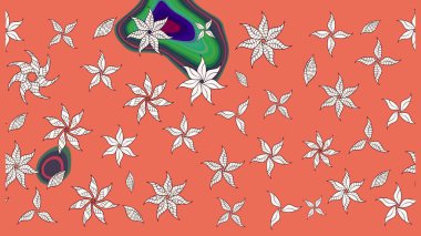 Eskiz Vintage Çiçek Deseni. Raster Kalça dokusu deseni.