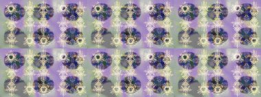 Yüzey için tekrarlanan doku, ambalaj kağıdı, nötr, gri ve menekşe rengi kar tanesi. Kış kar taneleri, raster arka plan.