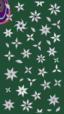 Nazik, sevimli çiçek arkaplanı. Yeşil ve nötr renklerde çiçekler. Raster çiçek desenli ve çiçekli..