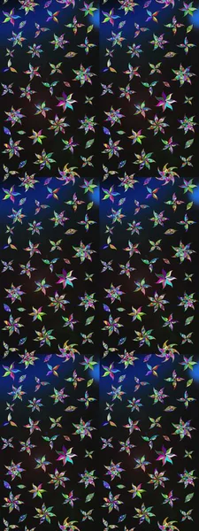 Güzel çiçek deseni. Gri ve mavi renkte çiçekler. Düz Çiçek Elementleri Tasarımı. Renkli Bahar Teması çizim şablonu.