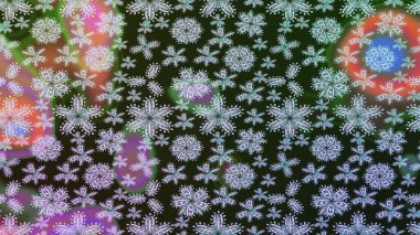 Raster illüstrasyonu. Gri renklerde bahar çiçekleri. Raster çiçek desenli ve çiçekli..