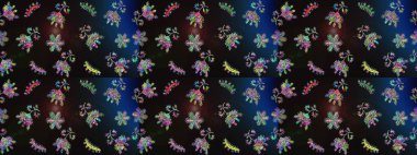 Kar taneleri arka planda. Raster illüstrasyonu. Kar tanesi süsleme deseni. Renkli arka planda izole edilmiş kar tanelerinin düz tasarımı. Kar taneleri deseni.