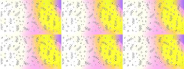 Tarafsız, sarı ve beyaz renkte çiçekler. Gömlek baskısı için çiçek boyası. Çiçek eskiz kalıbı geçmişi.