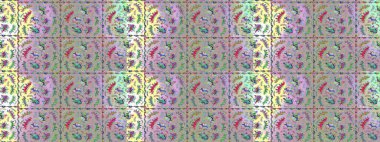 Çiçek desenli eskiz, yaz çiçekleri. Tarafsız, bej ve yeşil renklerde çiçekler. Düz Çiçek Elementleri Tasarımı. Renkli Bahar Teması çizim şablonu.