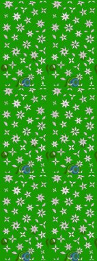 Elle boyanmış suluboya resim çizimleri, çiçekler ve bitkiler. Yeşil ve nötr renkte çiçekler.