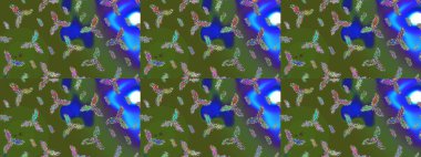 Noel süsleri ve Noel süsleri. Raster Noel soyut renkli arkaplan ve düşen kar tanesi.