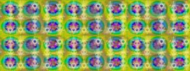 Kar taneleri deseni. Raster illüstrasyonu. Kar taneleri arka planda. Kar tanesi süsleme deseni. Renkli arkaplanda izole edilmiş kar tanelerinin düz tasarımı.