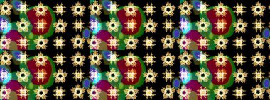 Kar tanesi kışı. Renkli arka planda izole edilmiş suluboya kar taneleri. Raster illüstrasyonu. Kışın sembolü.