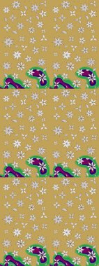 Çiçek desenli eskiz, darbeler, sıçramalar, yaz çiçekleri. Raster illüstrasyonu. Sarı renkte çiçekler.