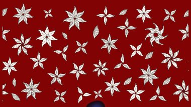 Çiçekli el çizimi çizimi deseni. Modern gelişim kırmızı raster arka plan duvar kağıdı çizimi klasik çizgili iz sürme desenli çiçekler, çiçekli süsler.