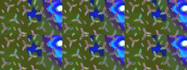 Noel süsleri ve Noel süsleri. Raster Noel soyut renkli arkaplan ve düşen kar tanesi.