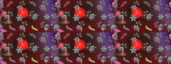 Renkli elementlerle Raster ilginç desen.